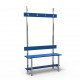 1m Single Bench without self - Stainless Steel - Blue