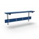 Wall coat rack with self 1 m - Blue