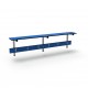 Wall coat rack with self 1,5 m - Blue