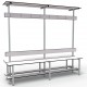 Full Double Bench 2m - Painted Steel - Grey