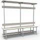 Full Double Bench 2m - Painted Steel - Grey