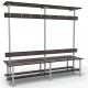 Full Double Bench 2m - Painted Steel - Stone