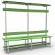 Full Double Bench 2m - Painted Steel  - Green