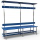 Full Double Bench 2m - Stainless Steel - Blue