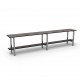 2m Simple Bench - Stainless Steel - Stone