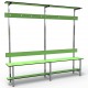 Bench 2m Single Complet - Stainless Steel - Green