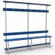 Bench 2m Single Complet - Painted Steel - Blue