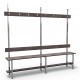 2m Single Bench without self - Stainless Steel - Stone