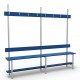 2m Single Bench without self - Painted Steel - Blue