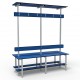 Full Double Bench 1.5m - Painted Steel - Blue