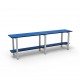 1.5m Simple Bench - Painted Steel - Blue