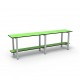 1.5m Simple Bench - Painted Steel - Green