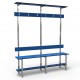 1.5m  Full Single Bench - Stainless Steel - Blue