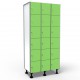 Locker 6 Doors 3 Modules - Green
