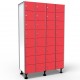Locker 8 Doors 4 Modules - Red